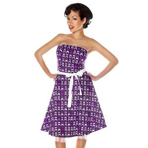 ModCloth Strapless “Sittin’ Pretty” Dress by Retrolicious